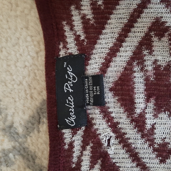 Aztec Pattern Ruffle Front Cardigan - Picture 2 of 2